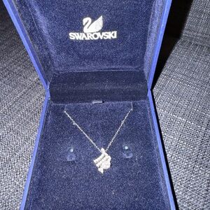 Swarovski Silver Necklace with Twinkling Virgo Crystal Design